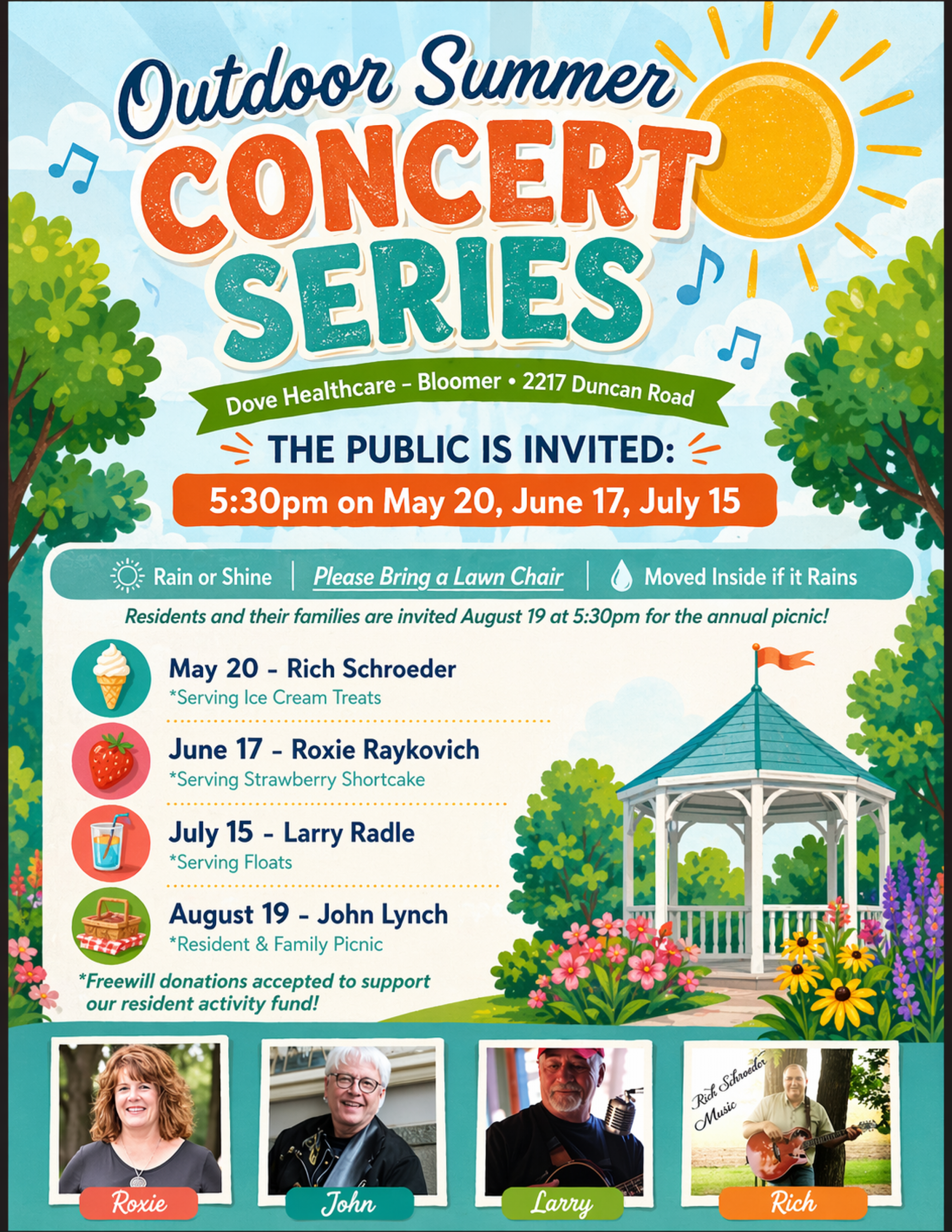 Outdoor Summer Concerts in Bloomer