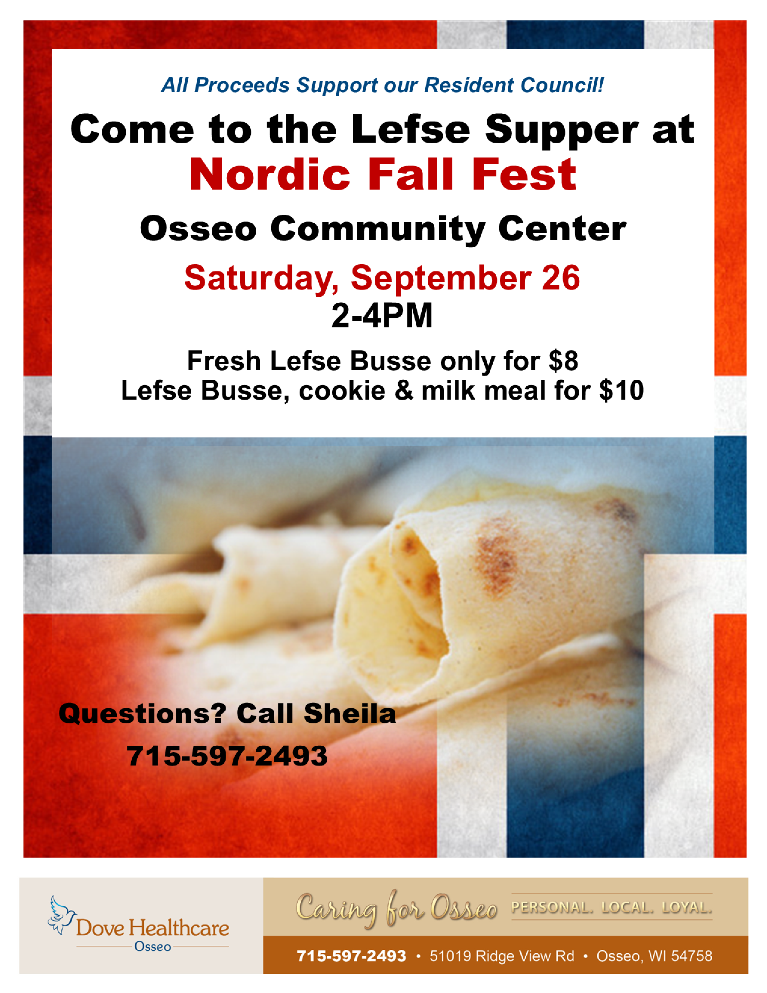 Lefse Supper at Nordic Fall Fest in Osseo