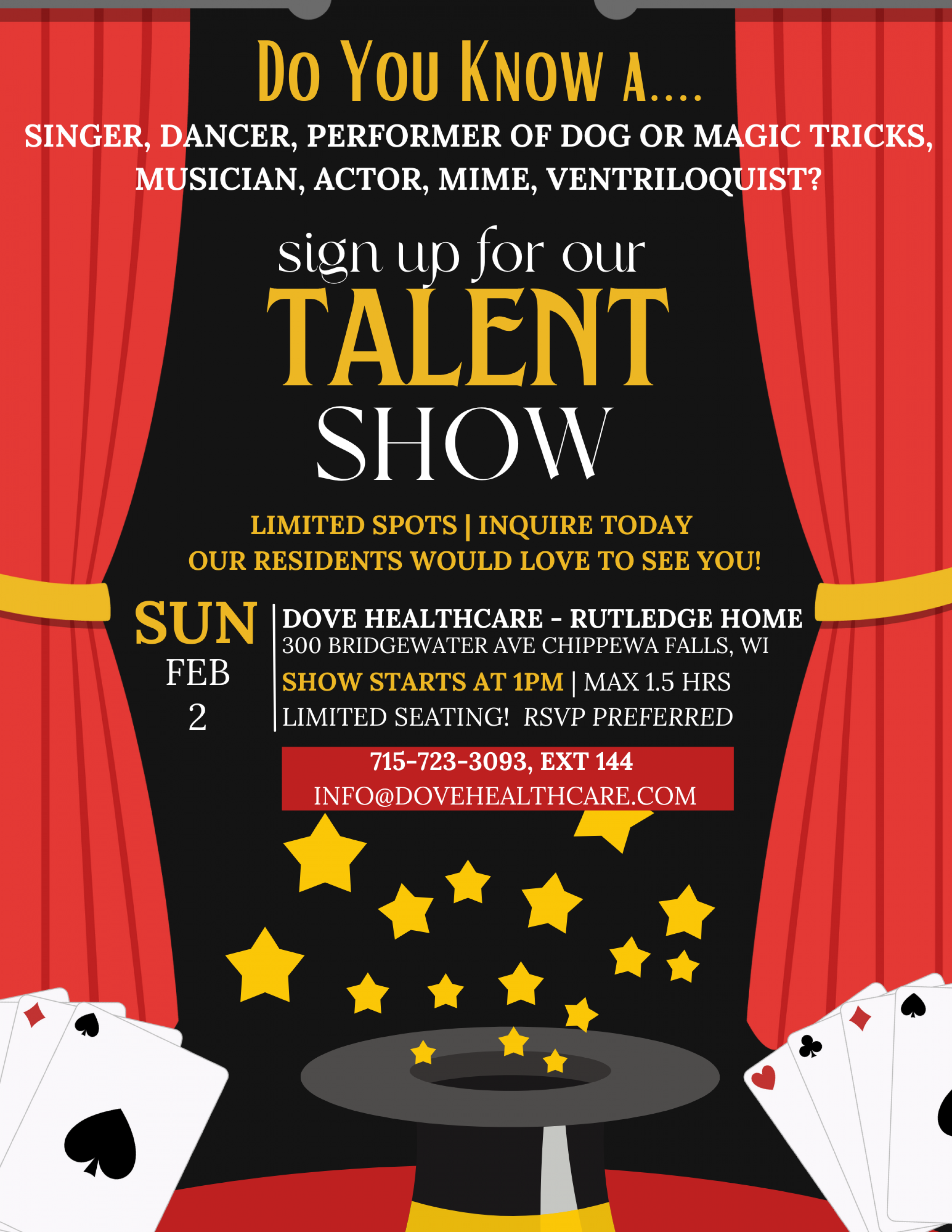 Talent Show: Share Your Talent in Chippewa Falls!